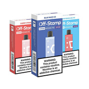Off-Stamp SW9000 Disposable Vape by Lost Mary – 9000 puffs, Blue Razz Ice, Cherry Strazz, and Watermelon Ice flavors.